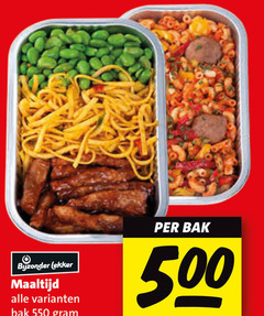  500 bijzonder maaltijd bak 