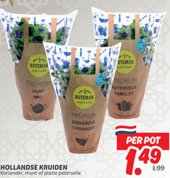  family grown verse kruiden premium munt mint planet proof peterselie koriander coriander hollandse platte pot 