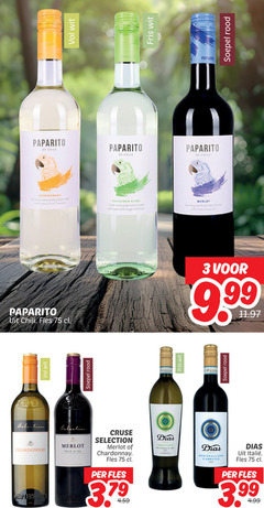  rose witte wijn rode 3 10 18 chile wit fris chardonnay full and round velvety taste flush tropical fruit flavours sauvignon blanc hints pearl apple with freshness merlot chili fles cruse use selection depuis soepel rood 9 99 pays verdicchio dei castelli montepulciano 3.99 