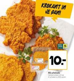  4 250 varken varkensschnitzel xxl krokant pan beter leven dieren bescherming kipschnitzel schnitzels varkensvlees kip schalen 