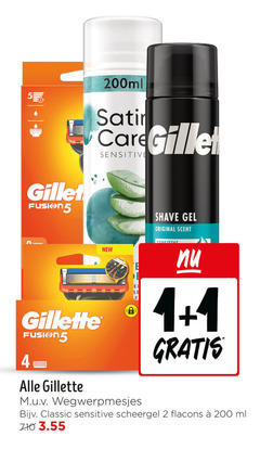  1 2 4 5 200 gilet fusion5 200ml satin care sensitive gillette new wegwerpmesjes shave gel original scent classic scheergel ml 