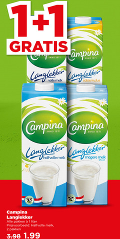  1 2 anno campina langlekker melk vet pakken liter halfvolle 