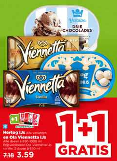  1 2 13 100 650 original hertog yssalon drie chocolades viennetta b stickerpack vanilla ijs ola dozen ml vanille recycle new chocolade slagroom 