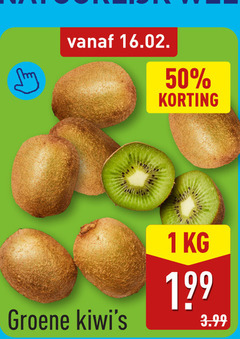  kiwi 1 50 groene 3.99 