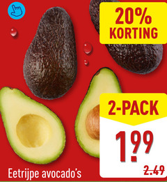  avocado 2 20 pack eetrijpe 