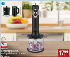 klik op dit plaatje voor een vergroting en voor vergelijkbare aanbiedingen gerelateerd aan
staafmixer 3jaar retro staafmixerset melkopschuimer citruspers stuk min turbo staafmixer 3jaar retro staafmixerset melkopschuimer citruspers stuk min turbo
