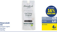  simon levelt thee 1 2 5 16 90 350 tea premium organic earl grey zak original classic refreshing black loose leaf stuk stuks v.a. 