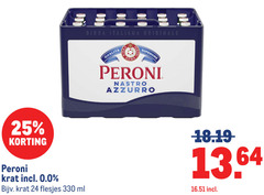  peroni speciaalbieren 24 25 330 italiana originale qualita roma nastro azzurro krat 0.0 ml 
