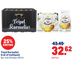  karmeliet speciaalbieren 16 24 25 330 belgisch bier biere belge tripel krat multipack ml fris romig grains verfijnd fraiche 