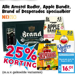 amstel desperados brand apple bandit speciaalbieren krat bier appelcider 24 25 30 45 radler speciaalbier nix18 6x 300ml 0.0 band cider raspberry original pils 