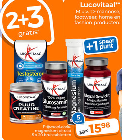  lucovitaal voedingssupplement 2 3 5 20 60 100 120 400 1500 mannen support footwear home fashion 1 spaar punt normaal good spie one day puur creatine monohydraat poeder kracht glucosamine mg formule hypoallergene tabletten magnesium citraat bruistabletten gewicht garcinia afslanken draagt gewichtsverlies energiebeperkt dieet capsules 
