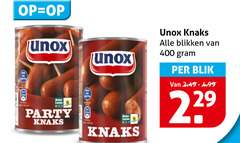  unox knakworsten 400 beter leven party knaks blikken blik 