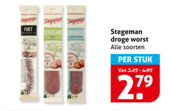  stegeman cervelaat fijn chorizo light pittig droge worst soorten stuk 27 