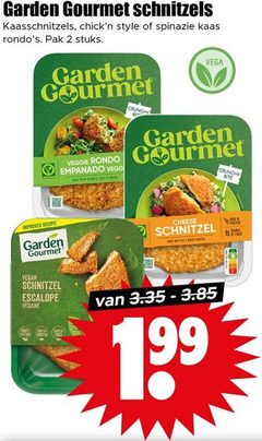  2 garden gourmet schnitzels kaasschnitzels style spinazie kaas pak stuks veggie rondo crunchy vega bite improved recipe cheese schnitzel escalope 
