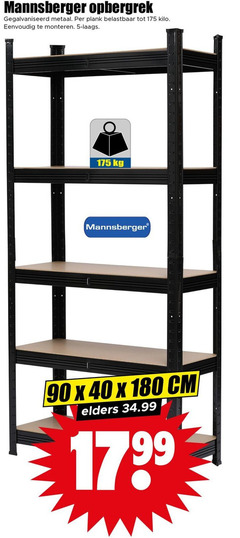  5 40 90 180 opbergrek gegalvaniseerd metaal plank belastbaar kilo monteren cm elders 