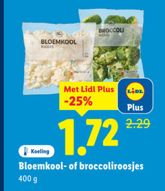  400 broccoli doosjes bloemkool koeling broccoliroosjes 