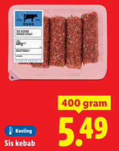  400 rund sis kebab gekruid koeling 