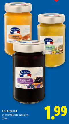  coeur fruitspread peach and lavender flavor ge with blueberry claude 