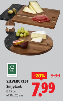  20 30 fsc silvercrest snijplank cm 