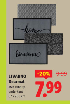 klik op dit plaatje voor een vergroting en voor vergelijkbare aanbiedingen gerelateerd aan
200 home bienvenue livarno deurmat antislip cm 200 home bienvenue livarno deurmat antislip cm
