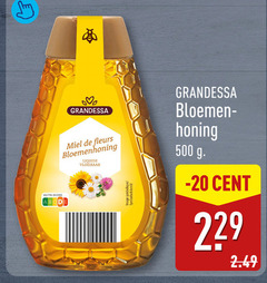  500 fleurs bloemenhoning liquide vloeibaar image symbolisch beeld bloemen honing cent nutri score 