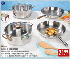 klik op dit plaatje voor een vergroting en voor vergelijkbare aanbiedingen gerelateerd aan
24 28 kook koekenpan soorten warmtebronnen inductie kookpan deksel gehard glas l ca. cm stuk 24 28 kook koekenpan soorten warmtebronnen inductie kookpan deksel gehard glas l ca. cm stuk