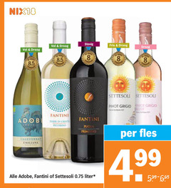  rose rode wijn witte 8 nix18 droog stevig fris pinot grigio adobe settesoli liter fles 