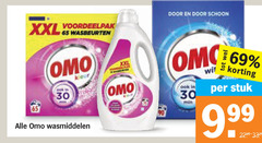  30 65 69 90 xxl wasbeurten omo kleur wasmiddelen schoon min stuk 