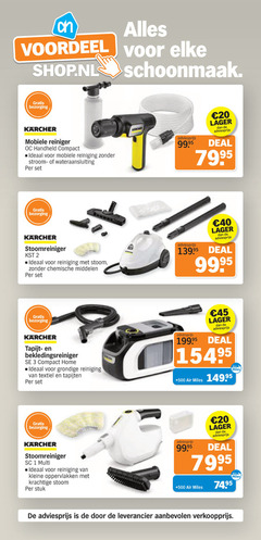  1 2 3 20 40 45 voordeel schoonmaak mobiele reiniger handheld compact reiniging stroom wateraansluiting deal stoomreiniger stoom chemische karcher tapijt bekledingsreiniger home textiel tapijten 500 air miles multi kleine oppervlakken stuk 