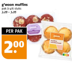  200 muffins pak 4 6 stuks gwoon vanillesmaak 