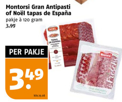  120 antipasti tapas pakje 3.99 noel kilo 