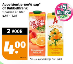  1 2 100 appelsientje sap dubbeldrank pakken liter 5 munten supermarkten vitamine dubbel drank sinaasappel perzik fruit orange m.u.v drink 