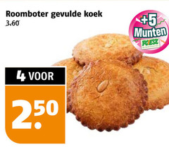  4 250 roomboter gevulde koek 5 munten supermarkten 
