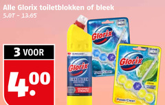  3 glorix toiletblokken bleek dikke breen clear fresh strength citrus 