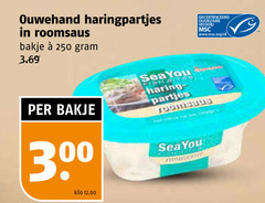  250 300 ouwehand haringpartjes roomsaus bakje gecertificeerd duurzame visserij www.msc.org nl seayou haring partjes kilo sea you 
