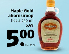  250 500 maple gold ahornsiroop fles ml marple 