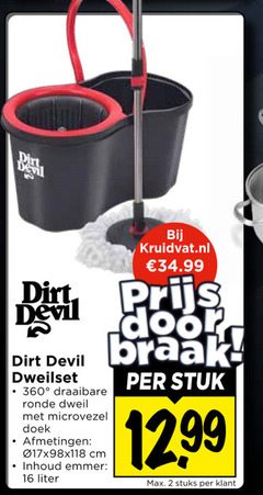 klik op dit plaatje voor een vergroting en voor vergelijkbare aanbiedingen gerelateerd aan
2 16 360 devil draaibare ronde dweil microvezel doek cm inhoud emmer liter kruidvat.nl stuk stuks 2 16 360 devil draaibare ronde dweil microvezel doek cm inhoud emmer liter kruidvat.nl stuk stuks
