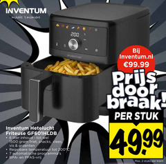 klik op dit plaatje voor een vergroting en voor vergelijkbare aanbiedingen gerelateerd aan
2 6 7 200 1500 inventum moment hetelucht friteuse liter inhoud friet snacks vlees vis groenten regelbare temperatuur automatische vrij stuk stuks 2 6 7 200 1500 inventum moment hetelucht friteuse liter inhoud friet snacks vlees vis groenten regelbare temperatuur automatische vrij stuk stuks