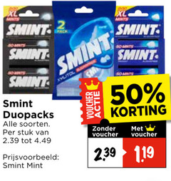 klik op dit plaatje voor een vergroting en voor vergelijkbare aanbiedingen gerelateerd aan
2 50 xl mints smint duopacks soorten stuk mint pack voucher monts 2 50 xl mints smint duopacks soorten stuk mint pack voucher monts