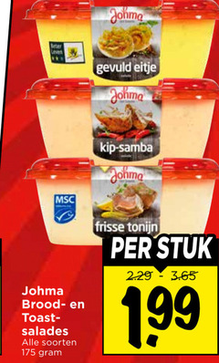  johma www gevuld eitje brood toastzakjes salades soorten kip samba frisse tonijn stuk 