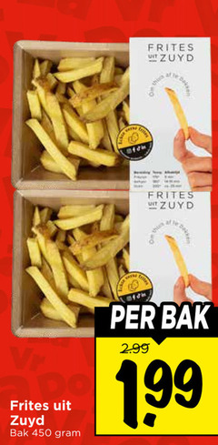  patat 450 frites bak 