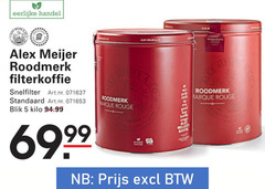  alex meijer koffie 5 1836 eerlijke roodmerk filterkoffie snelfilter blik kilo rouge trouw co 