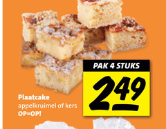 klik op dit plaatje voor een vergroting en voor vergelijkbare aanbiedingen gerelateerd aan
4 plaatcake appelkruimel kers pak stuks 4 plaatcake appelkruimel kers pak stuks