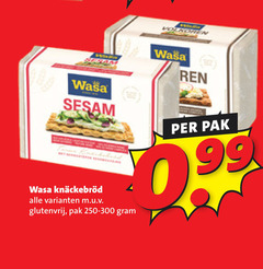 klik op dit plaatje voor een vergroting en voor vergelijkbare aanbiedingen gerelateerd aan
99 wasa sesam glutenvrij pak 99 wasa sesam glutenvrij pak