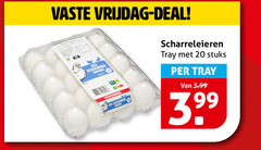  scharreleieren 20 vaste vrijdag deal scharrel voordeel beren tray stuks 5.99 