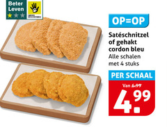  4 beter leven bescherming gehakt cordon bleu schalen stuks schaal 