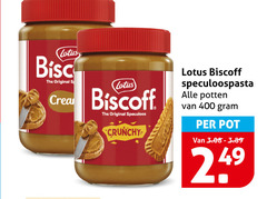  400 lotus original biscoff speculoos crunchy speculoospasta potten pot 