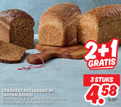  1 2 3 dekavers hollander tarpan brood fijn grof volkoren drents meergranen stuks 4 