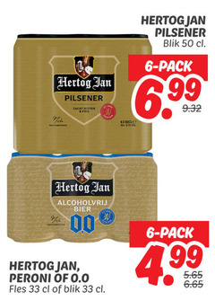  hertog jan blikjes bier 6 33 50 pilsener zacht bitter fris blik pack 5 1 alcoholvrij 00 peroni 0.0 fles 