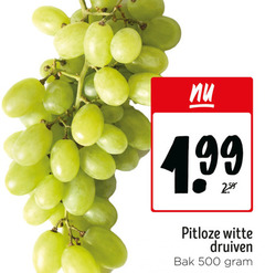  500 pitloze witte druiven bak 